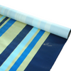 Multi-color striped printed PE-coated woven roll, fade-resistant coating for luggage, tote bags & ton sacks