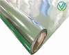 Dual-color metallized woven laminate roll, vapor & water resistant, dual-use for goods packaging and building pipe thermal wrapping