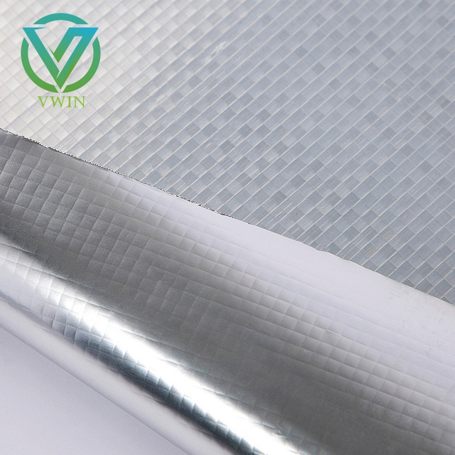 Main image of wear-resistant transparent aluminum-film-laminated woven fabric, thermal insulation roll for fresh food express delivery thermal bags