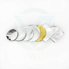 Round aluminum foil discs in various colors