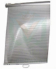 Fully closed opaque blind on vertical case, maximizing energy efficiency.