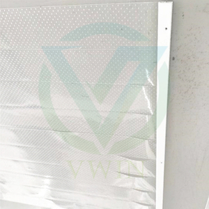 Dustproof Breathable Plastic Thin Strip Blind for Display Cabinet