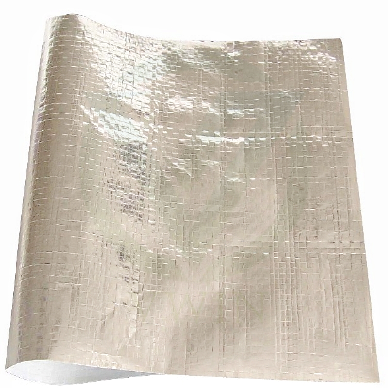 Aluminum foil laminated woven fabric for cooling and heating pipeline insulation, flexible duct on site